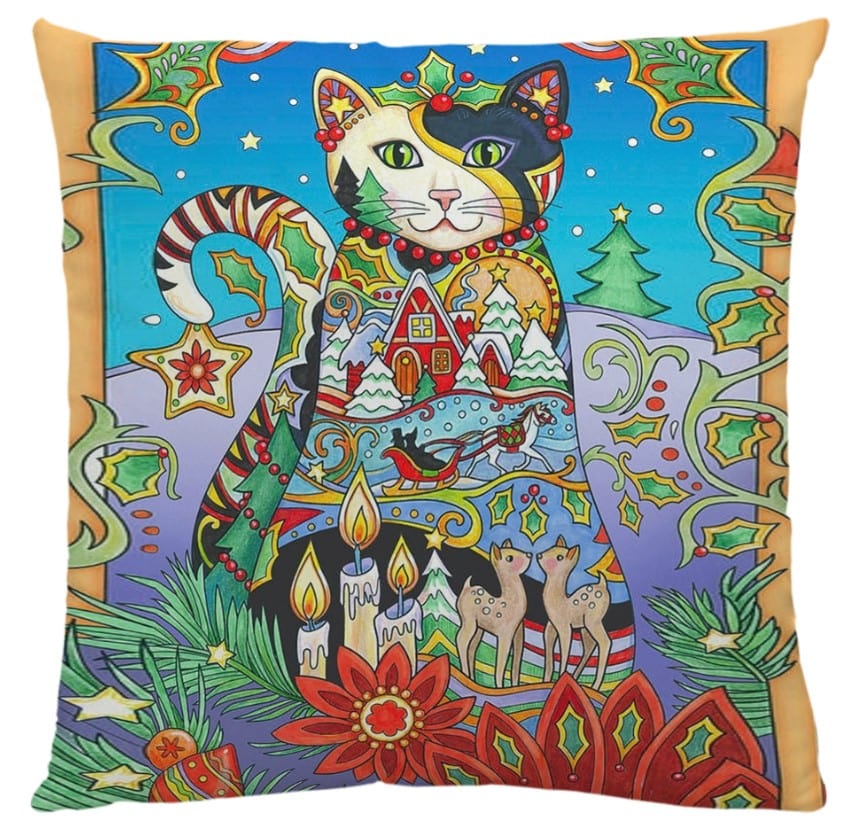 Kleo Katzen von Marjorie Sarnat Kissenbezüge - Kissenbezug - Lucie Dekor